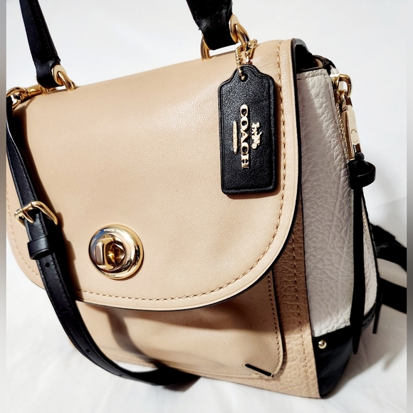 COACH Faye Backpack/Convertible Bag Heather Beige - Picture 3 of 12
